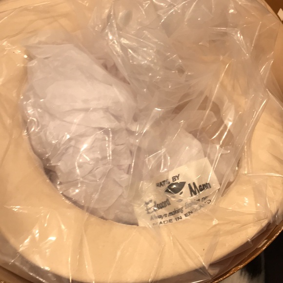 Ladies Winter White Fedora 100% Wool Custom-made main image 10